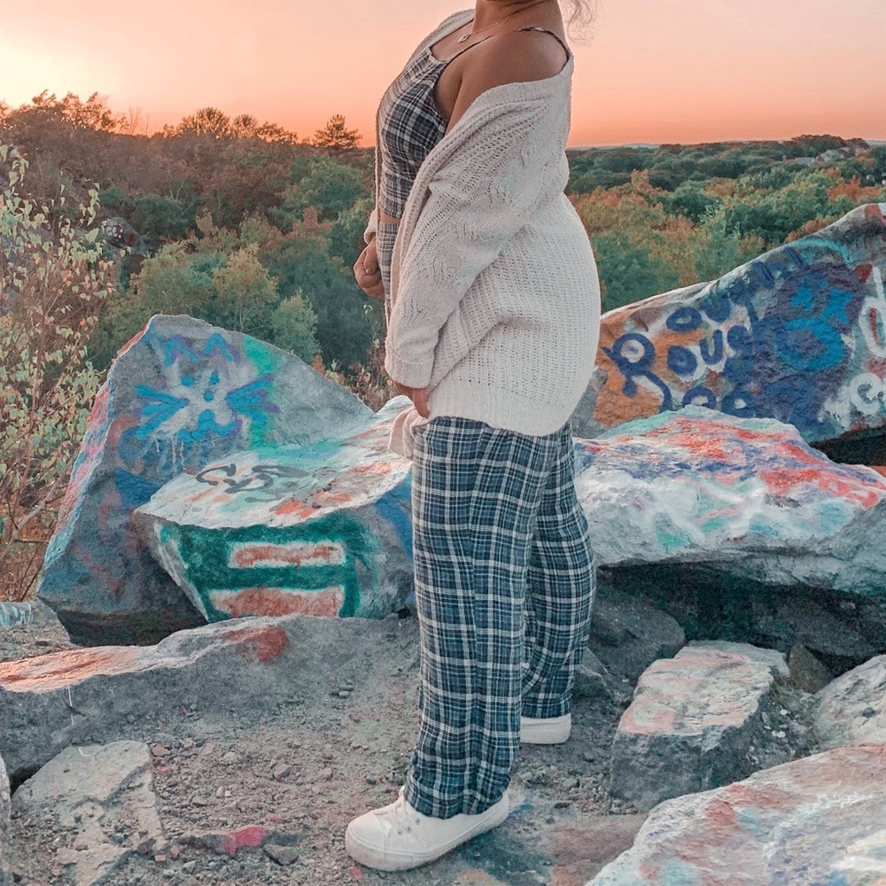 Plaid Two Piece Set